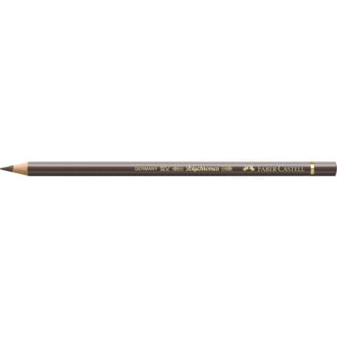 Matite colorate permanenti Faber Castell Polychromos mina 3,8 mm conf. 6 pezzi - torrone - 110178